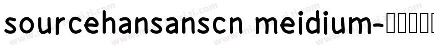 sourcehansanscn meidium字体转换